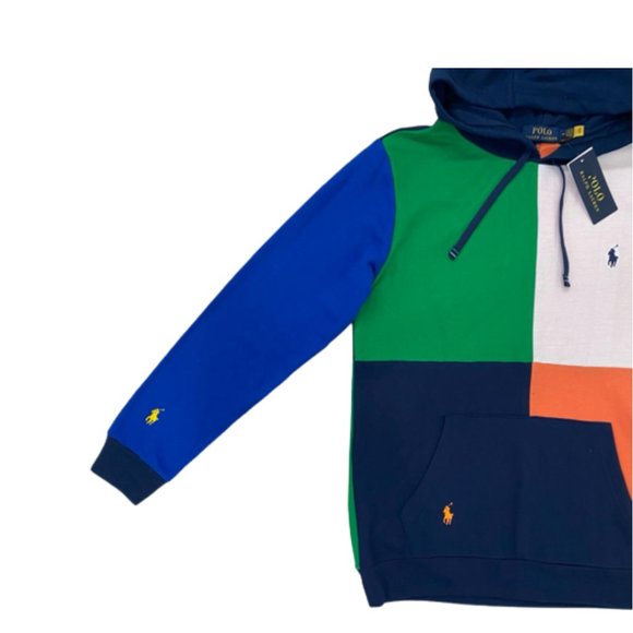 NWT Polo Ralph Lauren Colour-Block Embroidered Logo Hoodie Size Small - Picture 6 of 7
